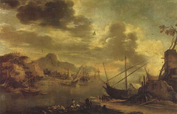 Salvator Rosa The Gulf of Salerno oil painting picture